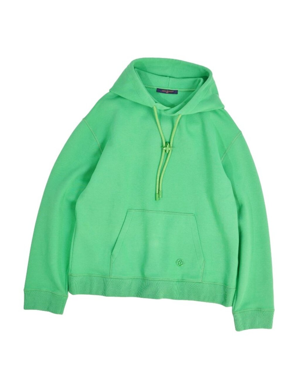 Louis Vuitton Hoodie Sweatshirt Long Sleeve Top Cotton Green XXL